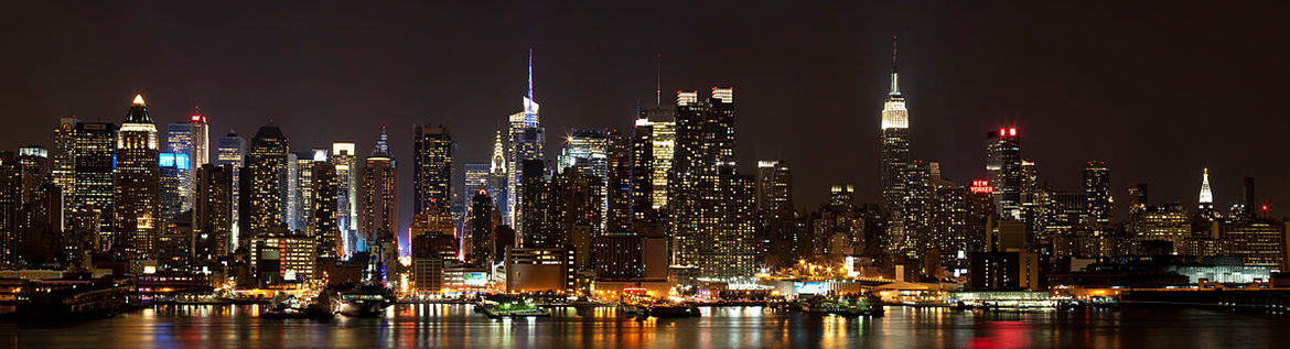 Панорама Манхэттена, Нью-Йорк, США. Фото Дмитрия Авдеева