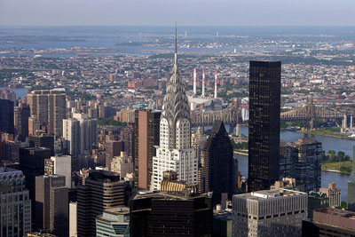 Нью-Йорк, Chrysler Building from the Empire State Building